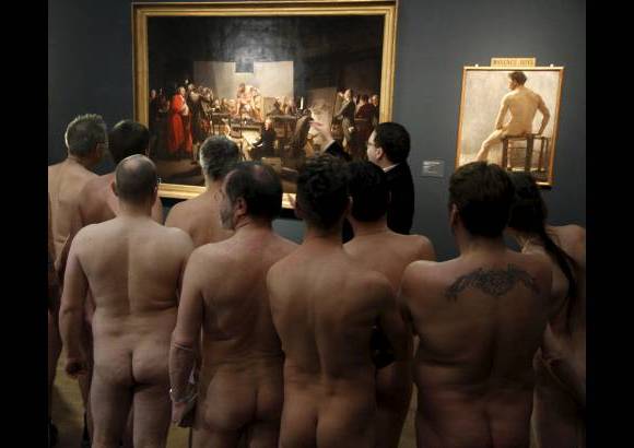 AP - &quot;Hombres desnudos desde 1800 hasta hoy&quot; permanecer&#225; en el Museo Leopoldo hasta el pr&#243;ximo 4 de marzo.
