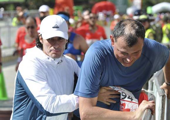 Esteban Jaramillo y Sebasti&#225;n Salazar - M&#225;s de 10 mil competidores se dieron cita en esta hist&#243;rica cita deportiva que se corr&#237;a en las modalidades de 5, 10, 21 y 42 kil&#243;metros.