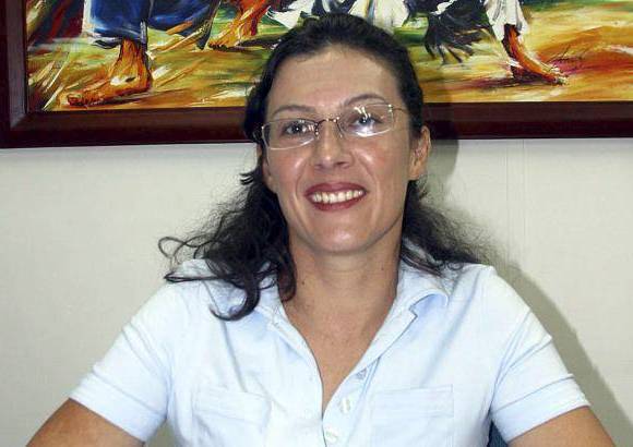 - Alicia en uno de sus primeros momentos al frente del Inder, en el 2004.