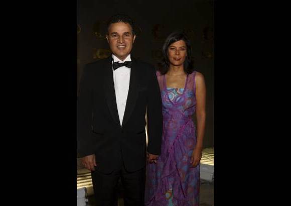 Edwin Bustamante - An&#237;bal Gaviria, alcalde de Medell&#237;n, junto a su esposa Claudia M&#225;rquez.