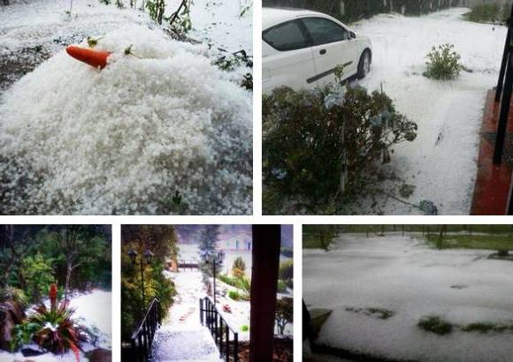 Cortes&#237;as - Una fuerte granizada se present&#243; en la tarde de este martes en el corregimiento de Santa Elena llam&#243; la atenci&#243;n de los habitantes, que tomaron fotograf&#237;as y videos sobre el fen&#243;meno clim&#225;tico.