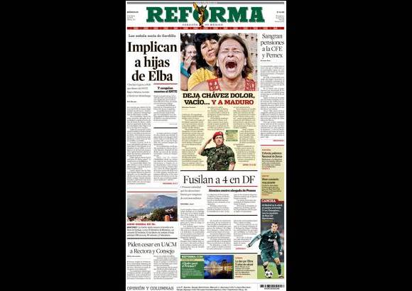 Cortes&#237;a - Diario Reforma, M&#233;xico.