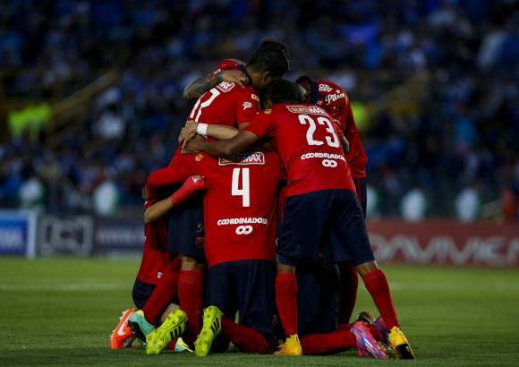 FOTO COLPRENSA - Al Poderoso le restan dos partidos como local frente a Tolima y Equidad y dos como visitante contra Envigado y Chic&#243;.