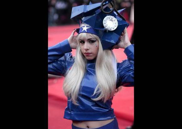 Colprensa-Christian Castillo - La cantante juvenil Lady Gaga. La imitadora de Yo me llamo.