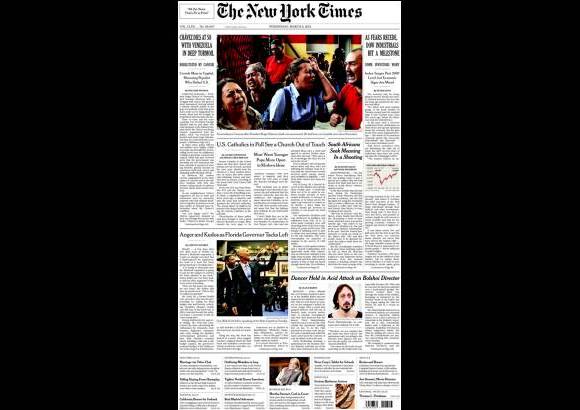 Cortes&#237;a - The New York Times, Estados Unidos.