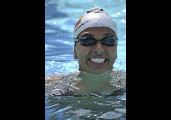 Cortesía - La antioqueña Carolina Colorado hizo un tiempo de 1:01:81 en su prueba, clasificándose en la casilla 28 de la general, es decir, por fuera de las 16 mejores marcas de la competencia.