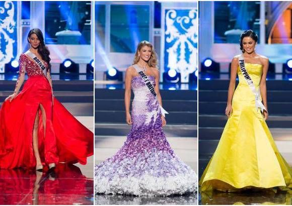 Reuters - Apostaron por el color Alexia Viruez, Miss Bolivia; Amy Willerton, Miss Gran Breta&#241;a y Ariella Arida, Miss Filipinas.