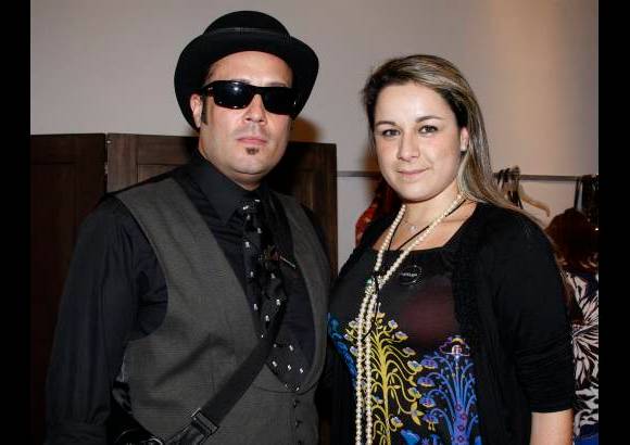 Cortesía - Juan David López y Valentina Bustamante durante la noche de moda y ritual.