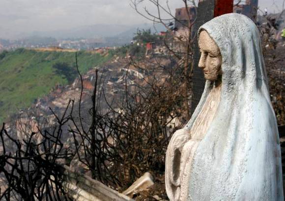 Esteban Vanegas - El barrio Altos de la Virgen se ubica en el occidente de Medell&#237;n.