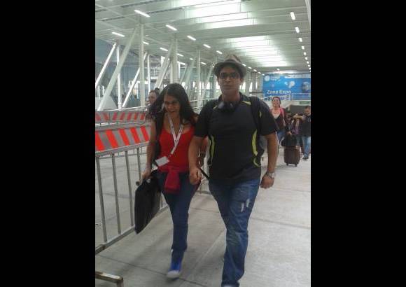 Claudia Arango - Tania Villamarín de Cali y Juan Andrés Yepes de Montería fueron los primeros en buscar su acreditación. Llegaron en la noche del domingo a Medellín.