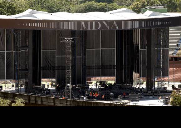 Jaime Pérez - Cerca de 200 personas entre bailarines, logística e ingenieros de video arribaron a la ciudad para preparar la llegada y el montaje del show de la artista.
