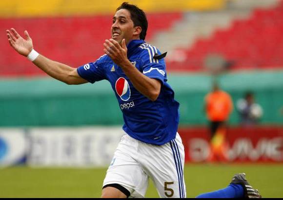 Colprensa - Alejandro S&#237;quero, autor del segundo gol de Millonarios.