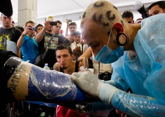 Jaime Pérez - En Expotatuaje, los asistentes pudieron conocer de cerca el trabajo de los tatuadores nacionales.