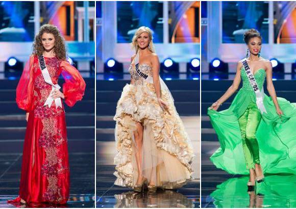 Reuters - Roxana Andrei, Miss Rumania; Noemie Happart, Miss B&#233;lgica, y Snwazna Adams, MissTurcos y Caicos, desentonaron con sus propuestas.
