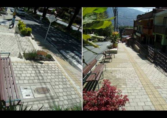 Cortes&#237;a Secretar&#237;a de Infraestructura - Este es el ideal de and&#233;n que construir&#225; la Alcald&#237;a. Est&#225; ubicado en El Pedregal, por la calle 104 bajando hacia la carrera 70. N&#243;tese que tiene hasta bancas.