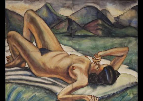 Cortes&#237;a - Monta&#241;as de D&#233;bora Arango en el Mamm. Fecha: 1.940. Medidas: 96x126 cm.