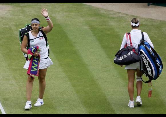 Reuters - Marion Bartoli, de Francia, la otra finalista del Abierto de Wimbledon. Primera vez.