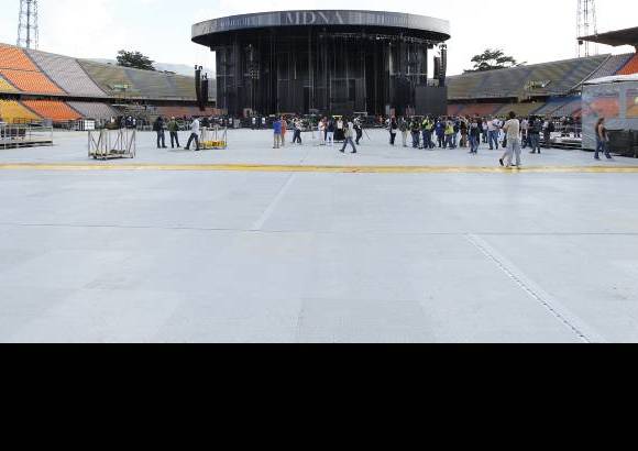 Jaime Pérez - Madonna hará prueba de sonido este miércoles en el Atanasio.