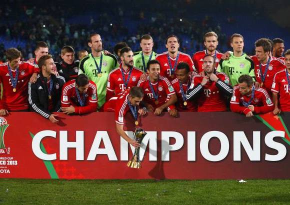 AP - El Bayern coronó el 2013 con su quinto título conseguido el sábado al vencer por 2-0 al equipo sorpresa del Mundial de Clubes, el Raja Casablanca de Marruecos, en una final anti-climática.