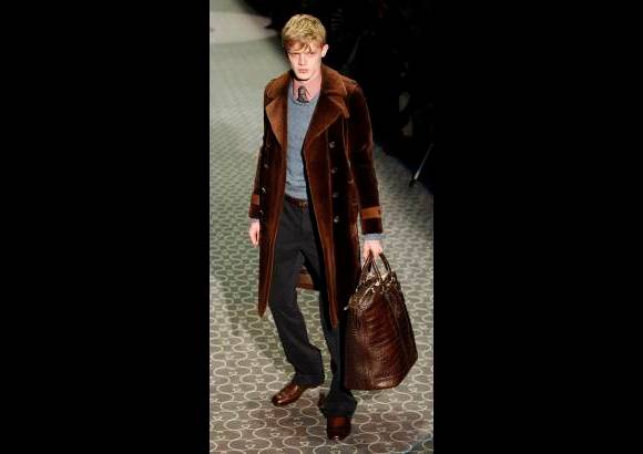 AP - Gucci mostr&#243; su colecci&#243;n oto&#241;o-invierno en la Semana de la Moda Masculina de Mil&#225;n.