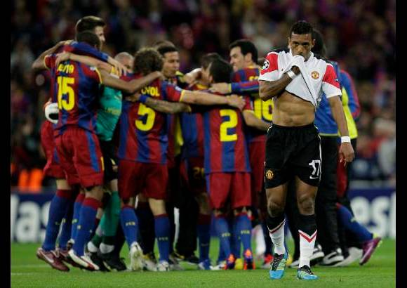 AP - El Barsa se impuso el sábado 3-1 a Manchester United en la final de la Liga de Campeones en Wembley.