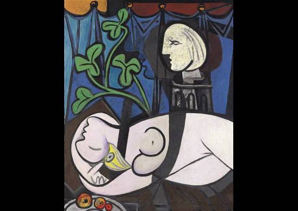 AP - La segunda obra m&#225;s cara vendida en una subasta es de Pablo Picasso, Desnudo, hojas verdes y busto, vendido en Nueva York por 106,5 millones de d&#243;lares el 4 de mayo de 2010.