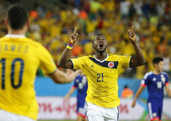 FOTO JUAN ANTONIO SÁNCHEZ, enviado especial a Cuiabá, Brasil - El seleccionado tricolor terminó su participación en primera ronda con goleada 4-1 sobre Japón y avanzó como primera del Grupo C a los octavos de final del Mundial. Los goles ante los nipones los marcaron Cuadrado, Jackson y James, Okazaki anotó el descuento.
