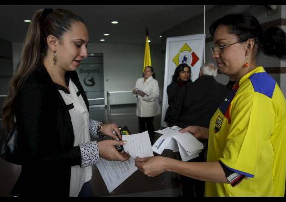 Colprensa - En Bogot&#225;, Cali e Ipiales estaban habilitados 2.358 ecuatorianos para votar.