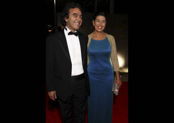 Edwin Bustamante - Sergio Fajardo, gobernador de Antioquia, y Lucrecia Ram&#237;rez.