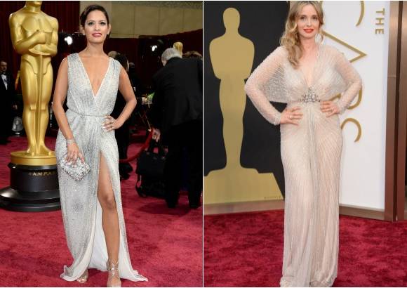 AFP y AP - Rocsi Diaz en Dennis Basso y Julie Delpy en Jenny Packham.