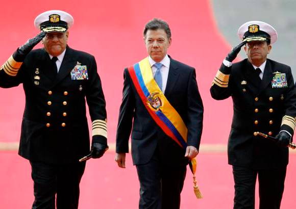 Reuters - Juan Manuel Santos es el nuevo comandante en jefe de las Fuerzas Armadas.