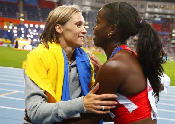 REUTERS - De hecho, Saladuha tampoco fue segunda. La medalla de plata, con 14,81, fue para la rusa Ekaterina Koneva.