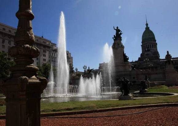 Diego Gonz&#225;lez - Aspecto de las instalaciones del Congreso argentino, ubicado en la zona hist&#243;rica de Buenos Aires.