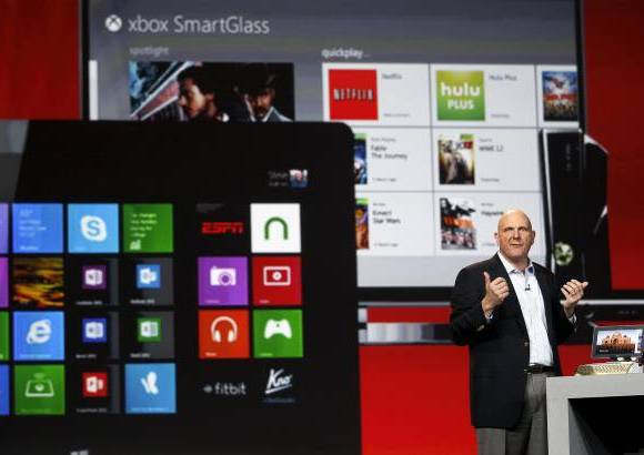 Reuters - Steve Ballmer, CEO de Microsoft, mostró lo nuevo de Windows.
