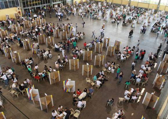 Róbinson Sáenz - El Palacio de Exposiciones es uno de los lugares de votación más de grandes de Medellín.