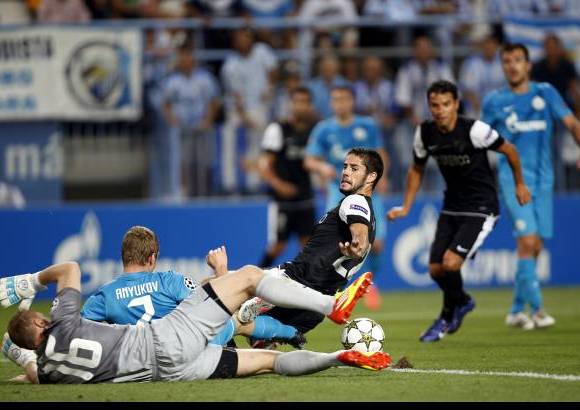 Foto Reuters - El M&#225;laga tuvo un debut so&#241;ado en su primera participaci&#243;n en Champions League.