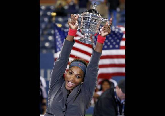 - Williams, de 31 años, logró su quinto título del Abierto de E.U. en 15 participaciones.
