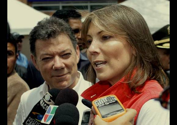 Colprensa - Juan Manuel Santos estuvo acompañado de su esposa María Clemencia.