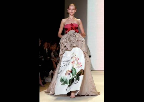 AP - Vestido de gran gala de Carolina Herrera.