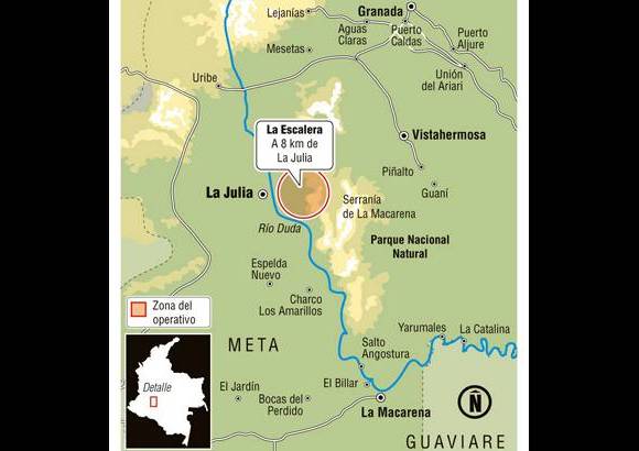 Gr&#225;fico: Departamento de dise&#241;o EL COLOMBIANO - El &quot;Mono Jojoy&quot; muri&#243; en un bombardeo en el departamento del Meta.