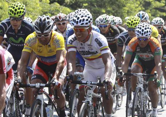 Róbinson Sáenz - Detrás de Félix Cárdenas se encuentran, ubicados en la clasificación general, los corredores Fabio Duarte, Juan Diego Ramírez, Didier Sastoque y Freddy Montaña.