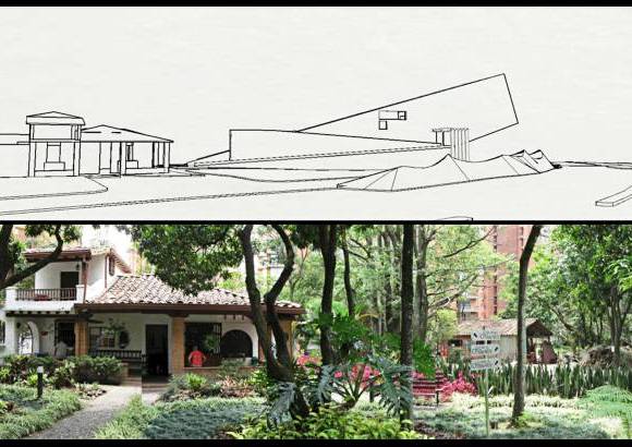 Andrés Obregón - Frente de la Casa museo Otraparte.