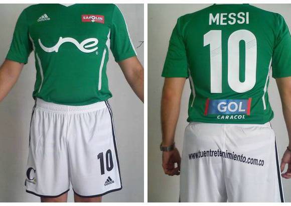 Cortes&#237;a - Este es el uniforme que lucir&#225; el equipo de Messi y sus amigos en Medell&#237;n.