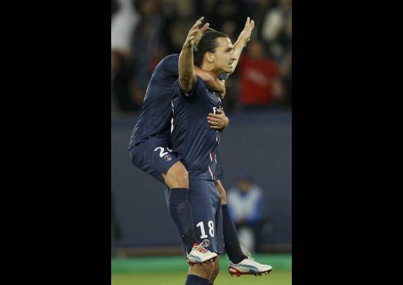 Foto Reuters - Ibrahimovic puso el primer gol para el PSG, que venci&#243; 4-1 al Dymano de Kiev.