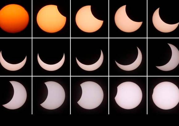 Reuters - Y la magia lleg&#243;. La Luna y el Sol danzaron.