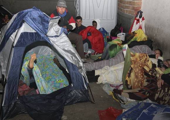 Foto R&#243;binson Saenz - Los bajos de La macarena parec&#237;an un campo de refugiados.