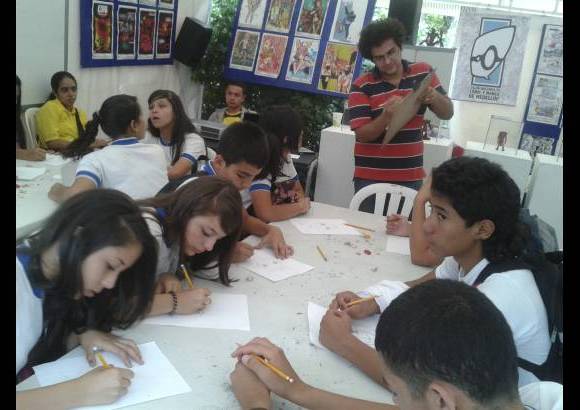 Juan David Montoya - Comic-Teca. Talleres de dibujo cada 40 minutos. Entrada gratuita.