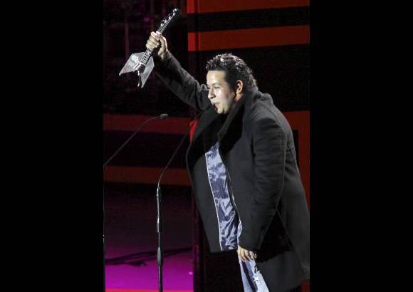 COLPRENSA - Mart&#237;n Elias, que gan&#243; en la categor&#237;a Mejor Artista o Agrupaci&#243;n Vallenato con Homenaje a los grandes,...