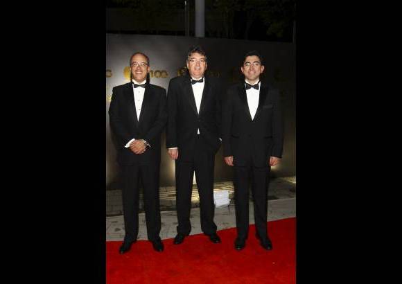 Edwin Bustamante - Parte del gabinete ministerial tambi&#233;n asisti&#243; a la celebraci&#243;n. De izquierda a derecha: Juan Carlos Echeverry (ministro de Hacienda), Mauricio C&#225;rdenas (ministro de Minas) y Diego Molano (MinTIC).