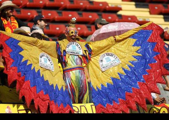 Reuters - El Cole estuvo presente en la tribuna apoyando a Colombia.